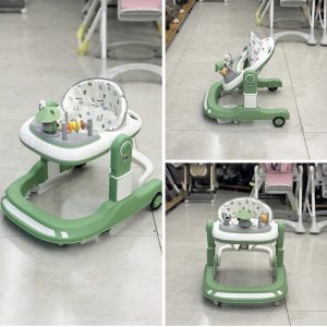 Height adjustable baby walker and push walker with educational toys(6- 24 months)