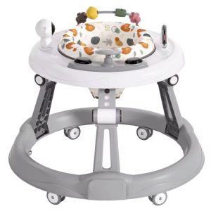 Strong Anti-Rollover height adjustable Baby Walker with educational toys