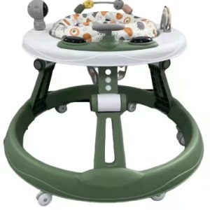 Height adjustable baby walker and activity center with 360 rotation seat and educational toys(6- 24 months)