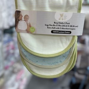 Big size set of 3 burp cloths