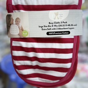 Big size set of 3 burp cloths
