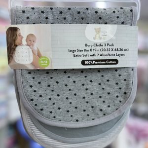 Big size set of 3 burp cloths