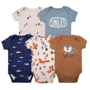 multicolour baby body suits