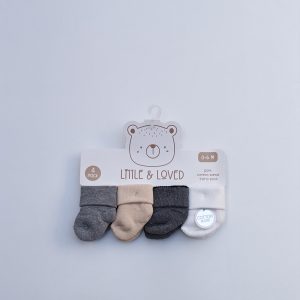 Premium quality Baby socks 0-6 months( 4 pairs in the box)