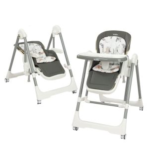 Kidilo MultiFunctional Baby Feeding Chair with Swing, Recline & Wheels | Convertible High Chair