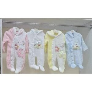 Fleece baby rompers