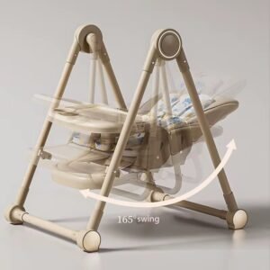 Multi-Functional Baby Feeding Chair with Swing, Recline & Wheels | Convertible High Chair