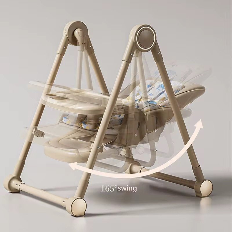 Multi-Functional Baby Feeding Chair with Swing, Recline & Wheels | Convertible High Chair Multi-Functional Baby Feeding Chair with Swing, Recline & Wheels | Convertible High Chair