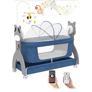 Baby Electric bed Co-Sleeper/bassinet with wheels and overhead toys Baby Electric bed Co-Sleeper/bassinet with wheels and overhead toys