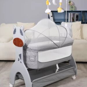 Baby Electric bed Co-Sleeper/bassinet with wheels and overhead toys