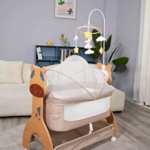 Baby Electric bed Co-Sleeper/bassinet with wheels and overhead toys