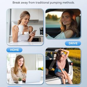 Double wearable electric breast pump