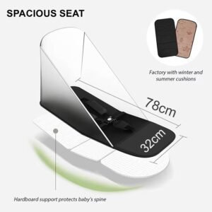 Cabin approved baby stroller with reversible handle