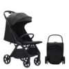 Cabin approved baby stroller with reversible handle