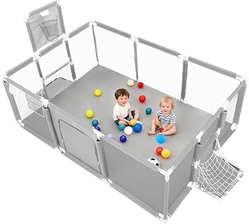 Portable baby play fence for Babies and Toddlers, Kids Safety Playard with 20 balls ( 1.2 Mtrs by 1.8 mtrs) Portable baby play fence for Babies and Toddlers, Kids Safety Playard with 20 balls ( 1.2 Mtrs by 1.8 mtrs)