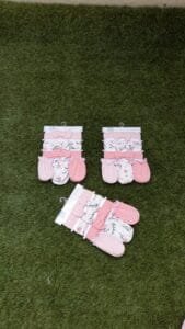 Fashionable Baby Headband and mitten set (0-12 months )