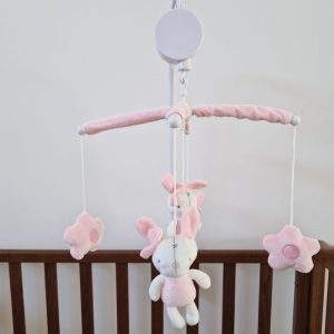 Cot Mobile for Babies, Baby Mobile for Crib, Hanging Projection Mobile with Music Box, Timing Function, Musical Mobile for Baby,