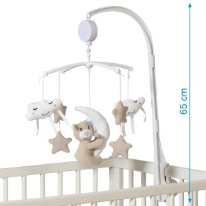 Cot Mobile for Babies, Baby Mobile for Crib, Hanging Projection Mobile with Music Box, Timing Function, Musical Mobile for Baby,