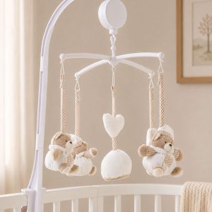 Cot Mobile for Babies, Baby Mobile for Crib, Hanging Projection Mobile with Music Box, Timing Function, Musical Mobile for Baby,