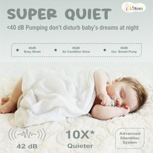2 in 1 advanced wearable electric breast pump with feeding bottle