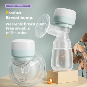 2 in 1 advanced wearable electric breast pump with feeding bottle