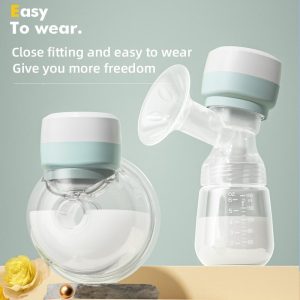 2 in 1 advanced wearable electric breast pump with feeding bottle