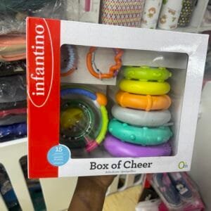 Infantino Go Gaga! Box of Cheer Baby Learning Toy 15 Pieces Age- Newborn & Above