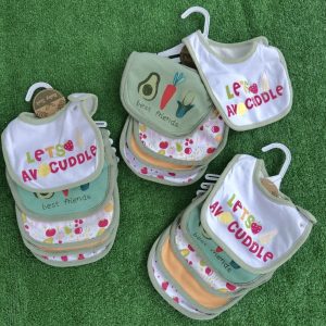 Cotton baby waterproof Bibs- 5 pcs set