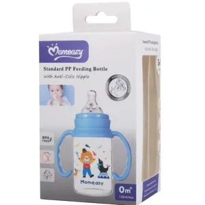 Momeasy 120 ml Standard PP Feeding Bottle with an anti-colic nipple.