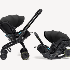max 2 in 1 Baby Car Seat & Travel Stroller Nitro Black - Convertible 0+ Car Seat and Pram with 3 Recline Positions - Ergonomic Pushchair and Travel System