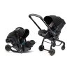 max 2 in 1 Baby Car Seat & Travel Stroller Nitro Black - Convertible 0+ Car Seat and Pram with 3 Recline Positions - Ergonomic Pushchair and Travel System