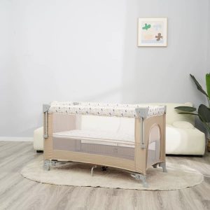 Baby Playpen With Changing Station And Overhead Toys