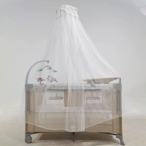 Baby Playpen With Changing Station And Overhead Toys