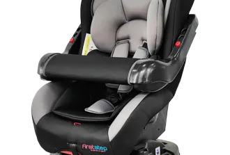 Reclining Baby Car Seat with an adjustable security barrier 2