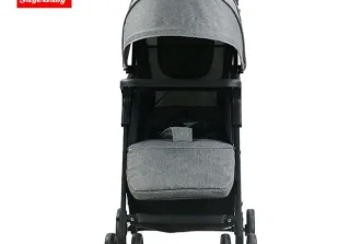 NEW Baby Stroller with Feeding Tray- Grey